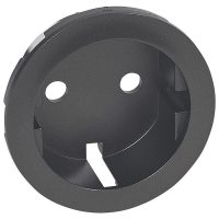 Celiane Лиц.панель Розетки  2К+З силовая нем.ст.  Графит