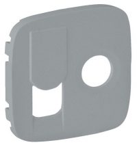 Valena Allure Лиц.панель Розетки  TV+ RJ45 двойная  Алюминий