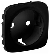 Valena Allure Лиц.панель Розетки  2К+З  Антрацит