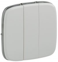 Valena Allure Лиц.панель Выкл  3-клав Белый