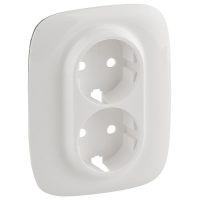 Valena Allure Лиц.панель Розетки  2х (2К+3)  Белый