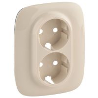 Valena Allure Лиц.панель Розетки  2х (2К+3)  Слон. кость