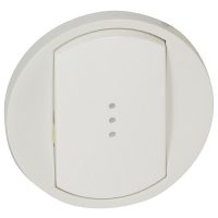 Celiane Лиц.панель Выкл  1-клав. с подсветкой  Белый