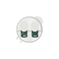 Celiane Лиц.панель Розетки  2x RJ-45 двойная информационная Белый