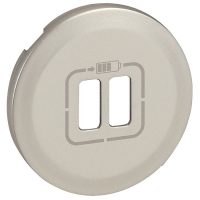 Celiane Лиц.панель Розетки  2х USB двойная  Белый